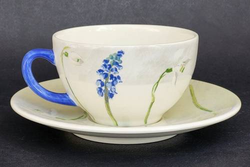 Vends coffret de 6 tasses et soucoupes, Gien, état neuf