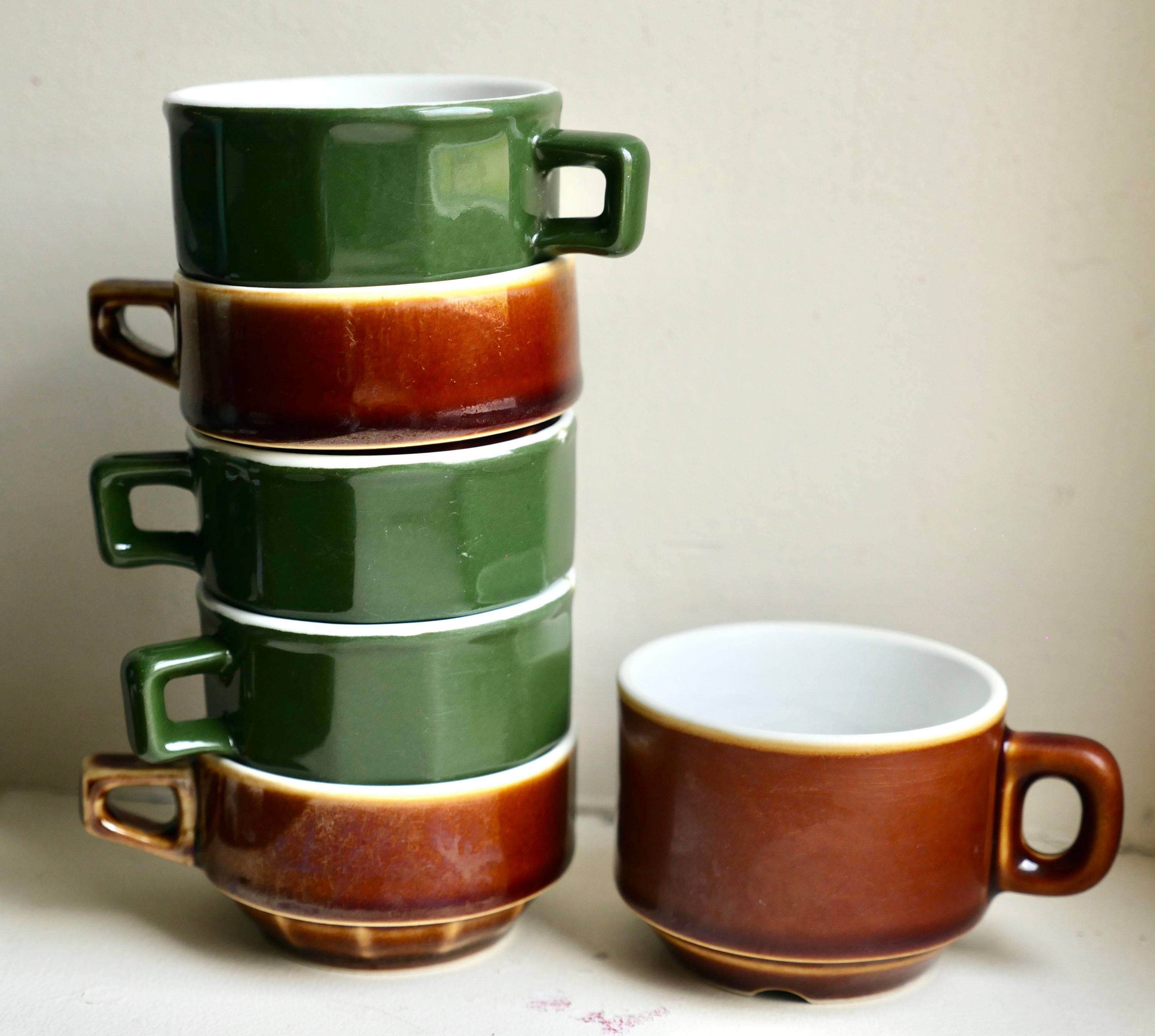 6 tasses à café bistrot