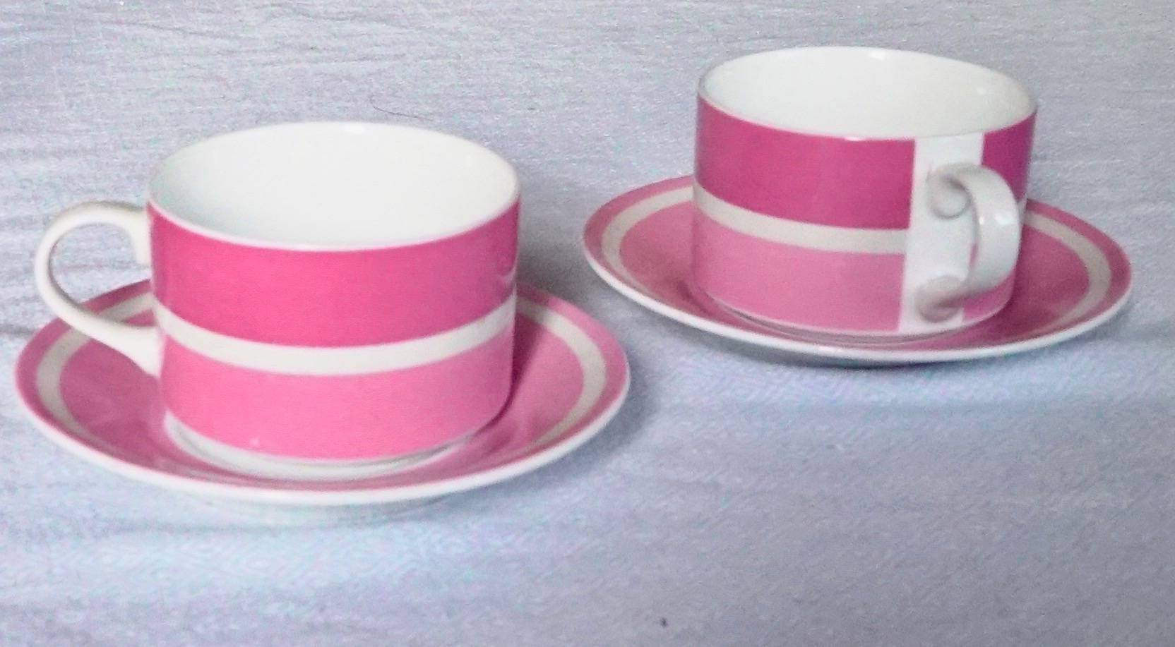 2 tasses porcelaine années 90