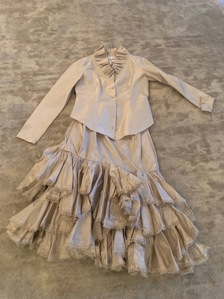 Femme Top in Soie Bleu Marine Max Mara Weekend sans étiquettes Taille M