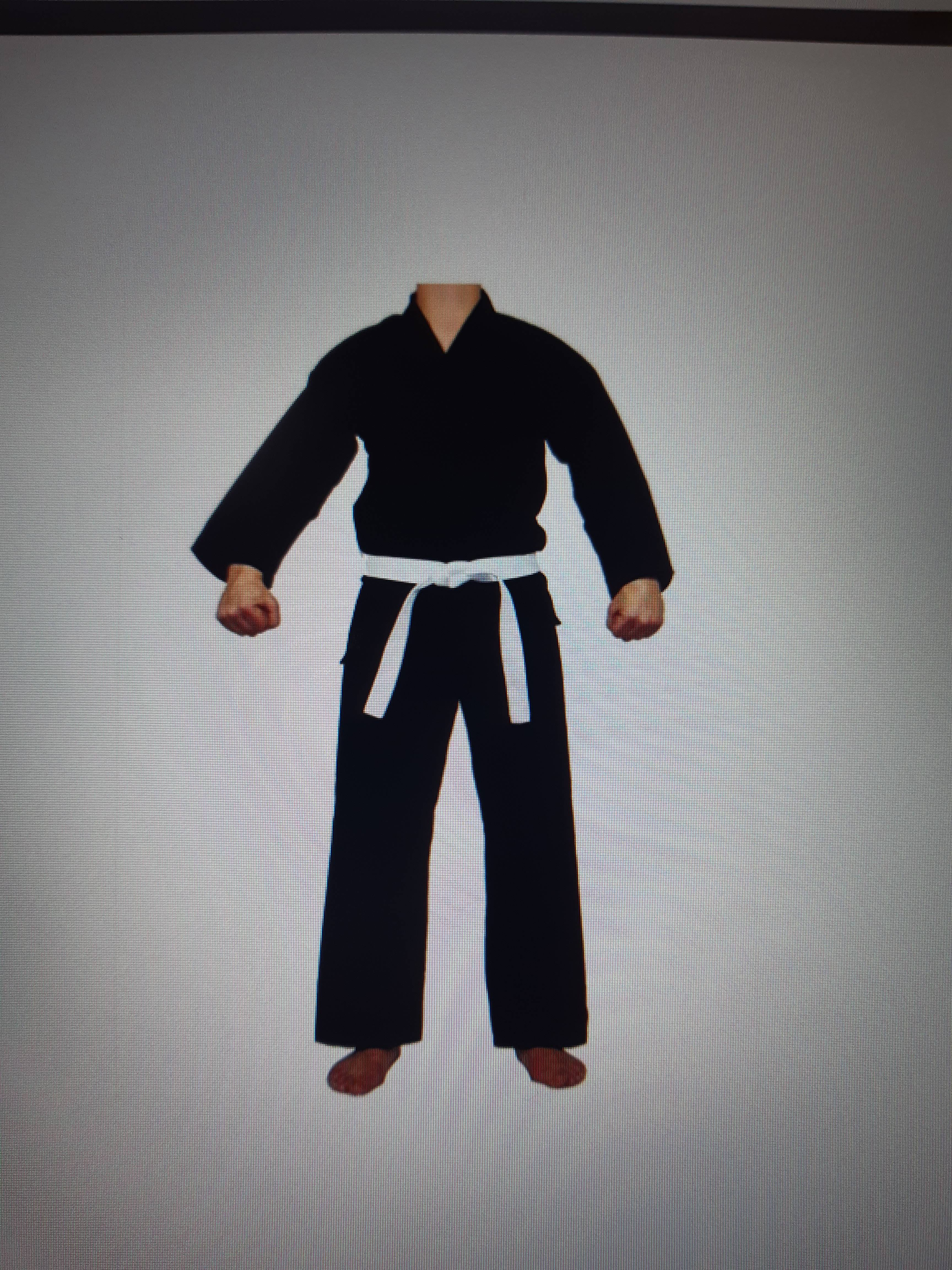 Tenue arts martiaux noire « Heian »