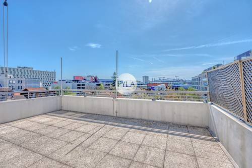 Vends appartement 90m² terrasse sud dernier étage vue Sacré-Cœur rue du Landy
