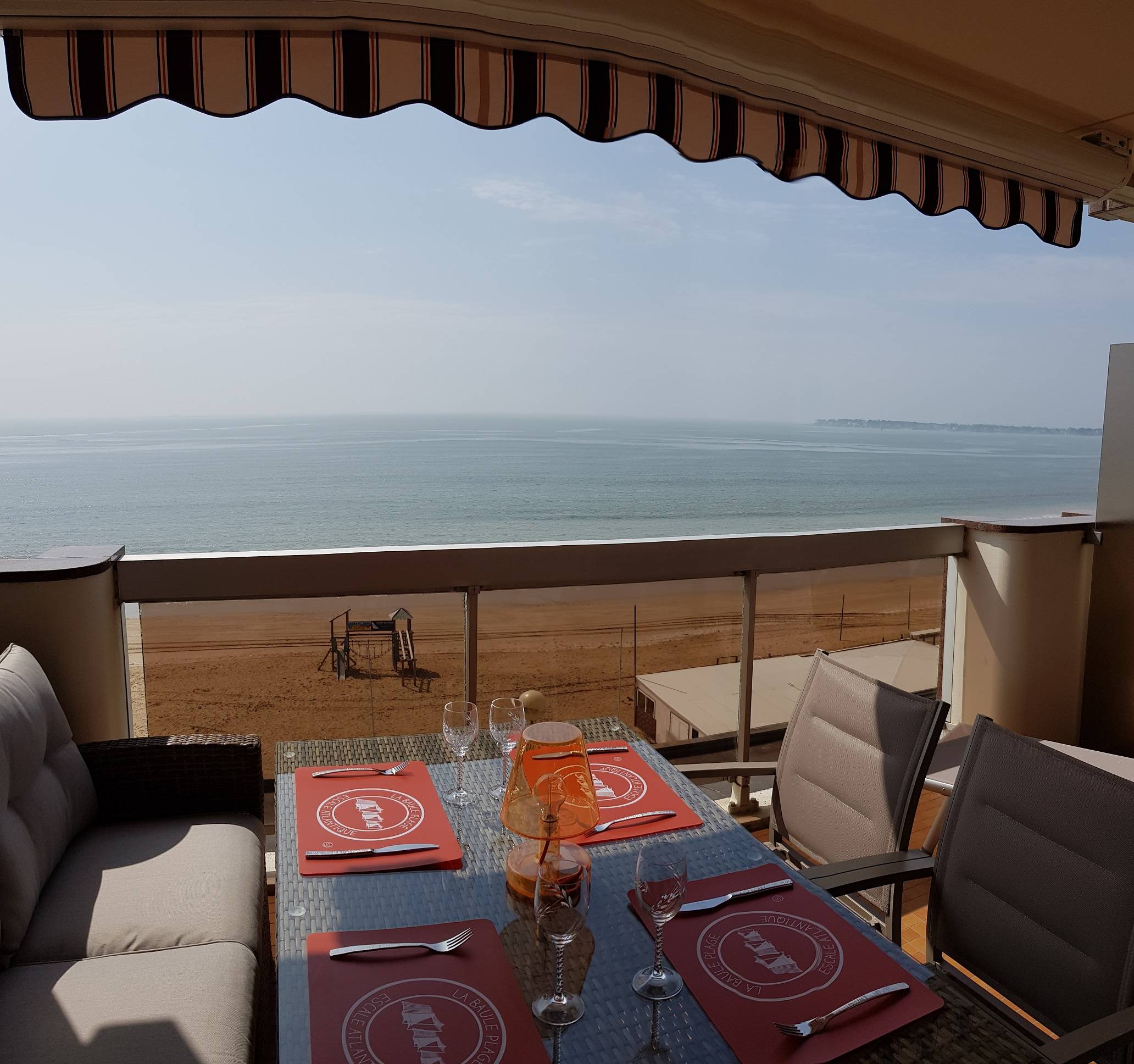 Loue T2 avec terrasses traversant vue mer panoramique - 4 couchages, La Baule-Escoublac (44)