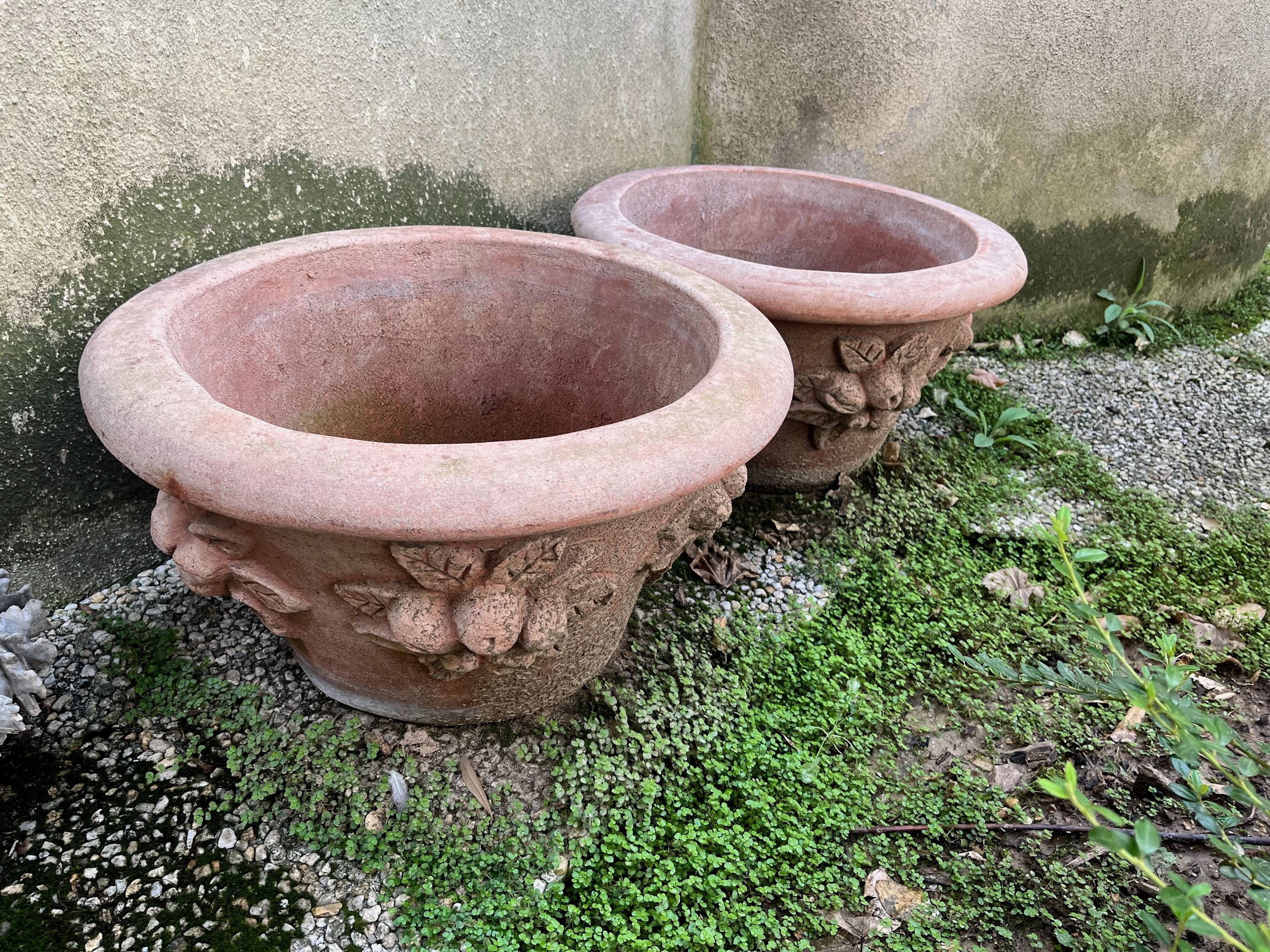 Pots terre cuite italiens (paire)