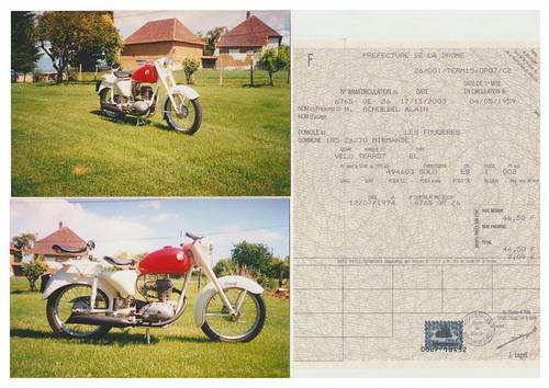 Vends Moto TERROT 125cm3 de 1959