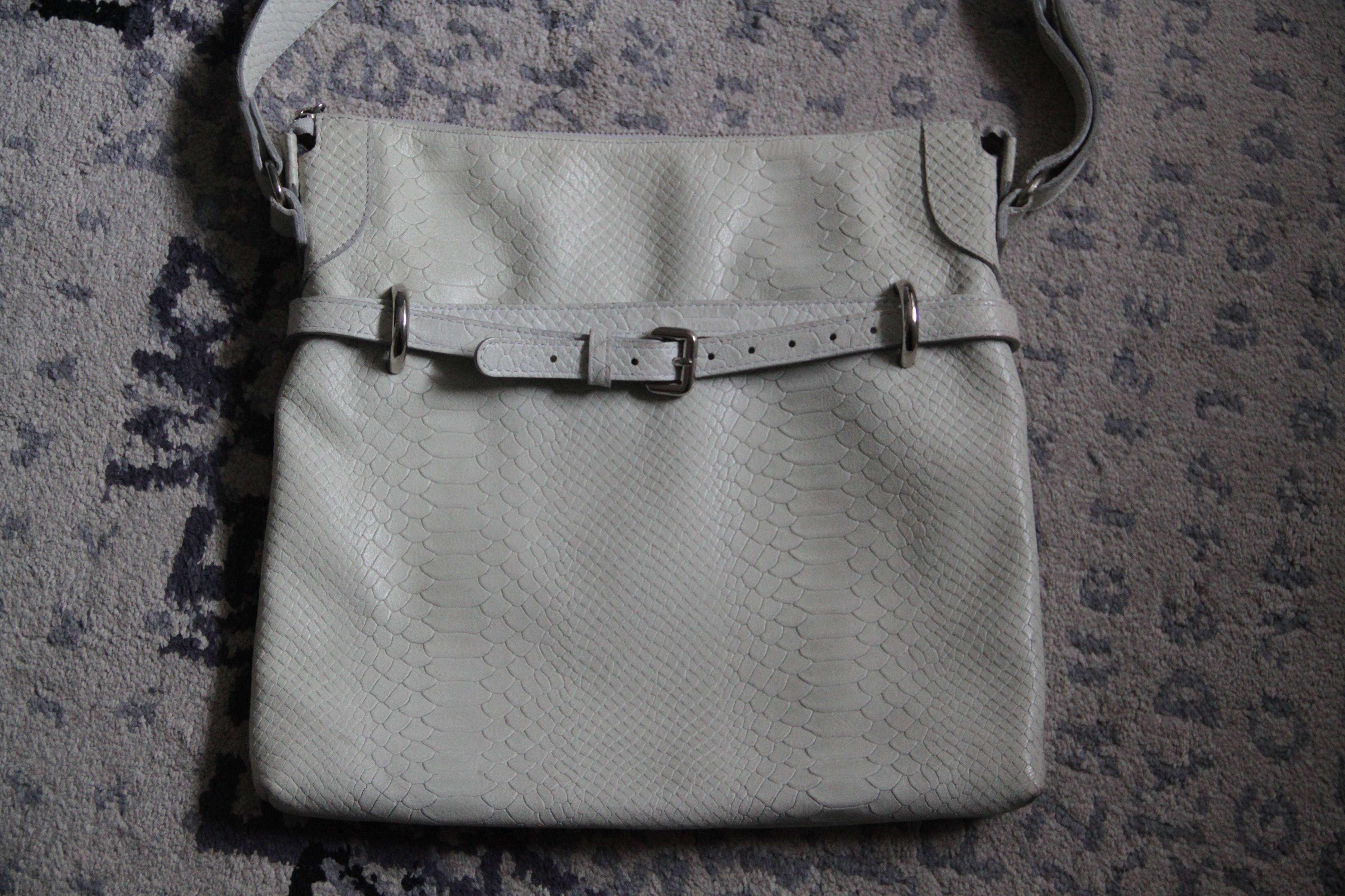 Sac en cuir Texier coloris grège