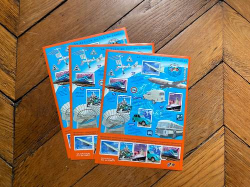 Timbres neufs bloc feuillet Le siècle au fil du timbre n°5 : Transports
