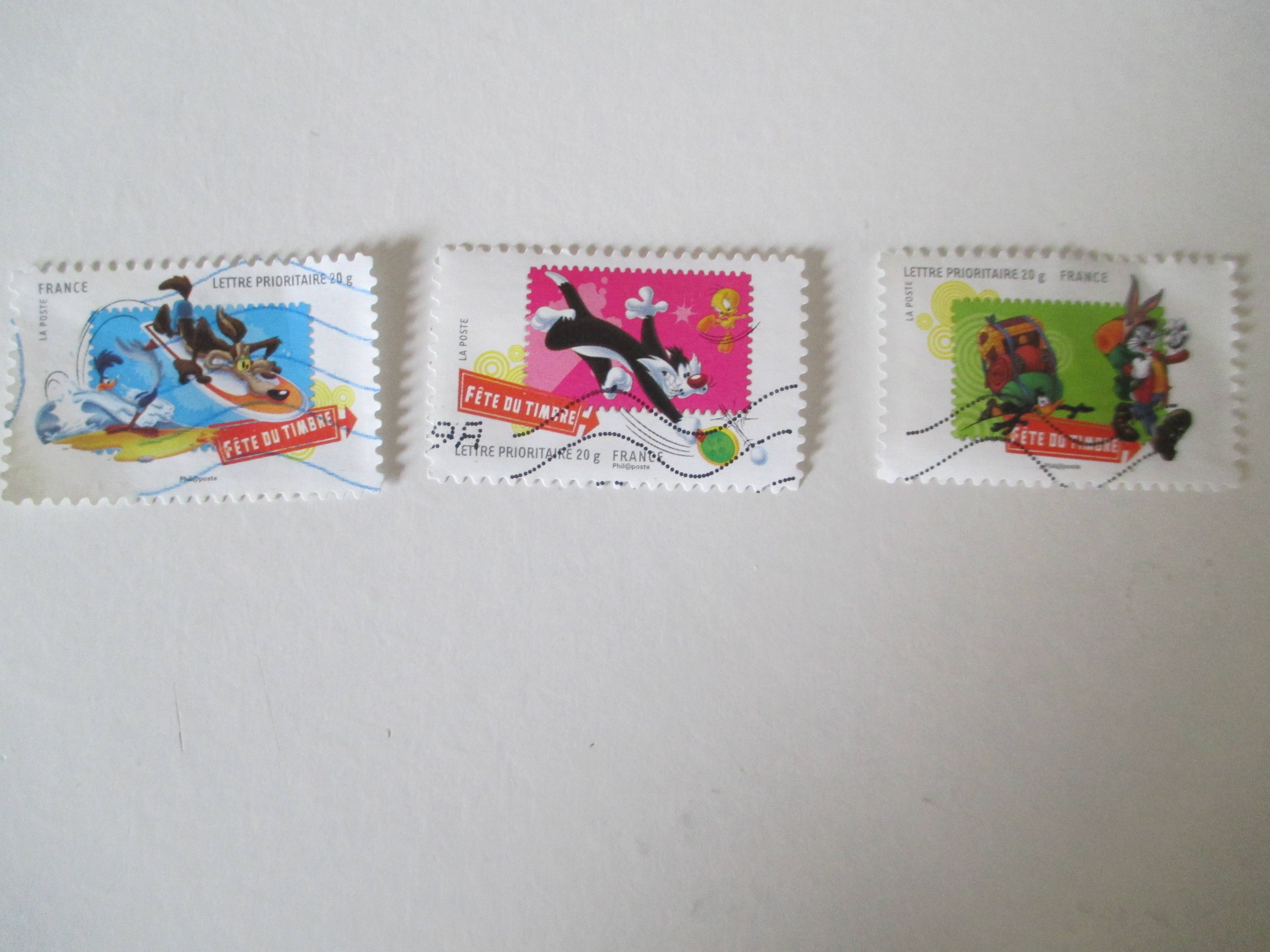 Timbres oblitérés Looney Toons