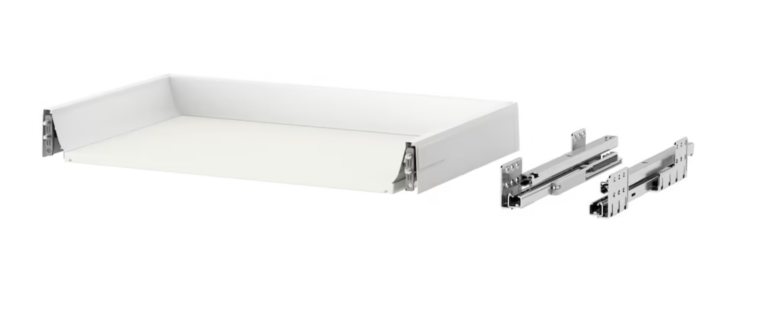 Tiroir IKEA MAXIMERA Blanc Moyen 18x24 Cm - NEUF Pour Cuisine Sektion (002.656.65)