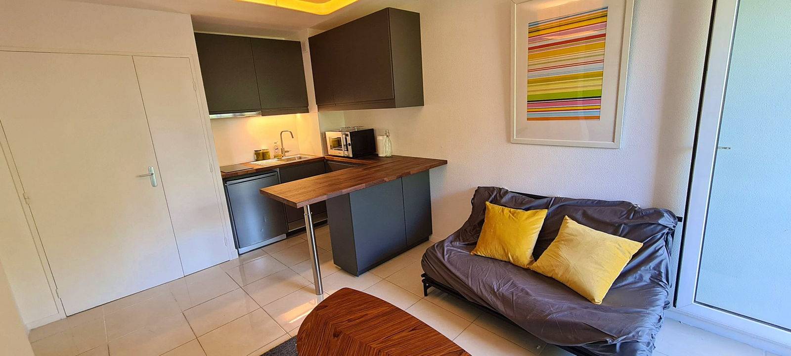 Loue Toulouse Amidonniers T2 meublé plein sud Garonne / terrasse / parking - 29m²