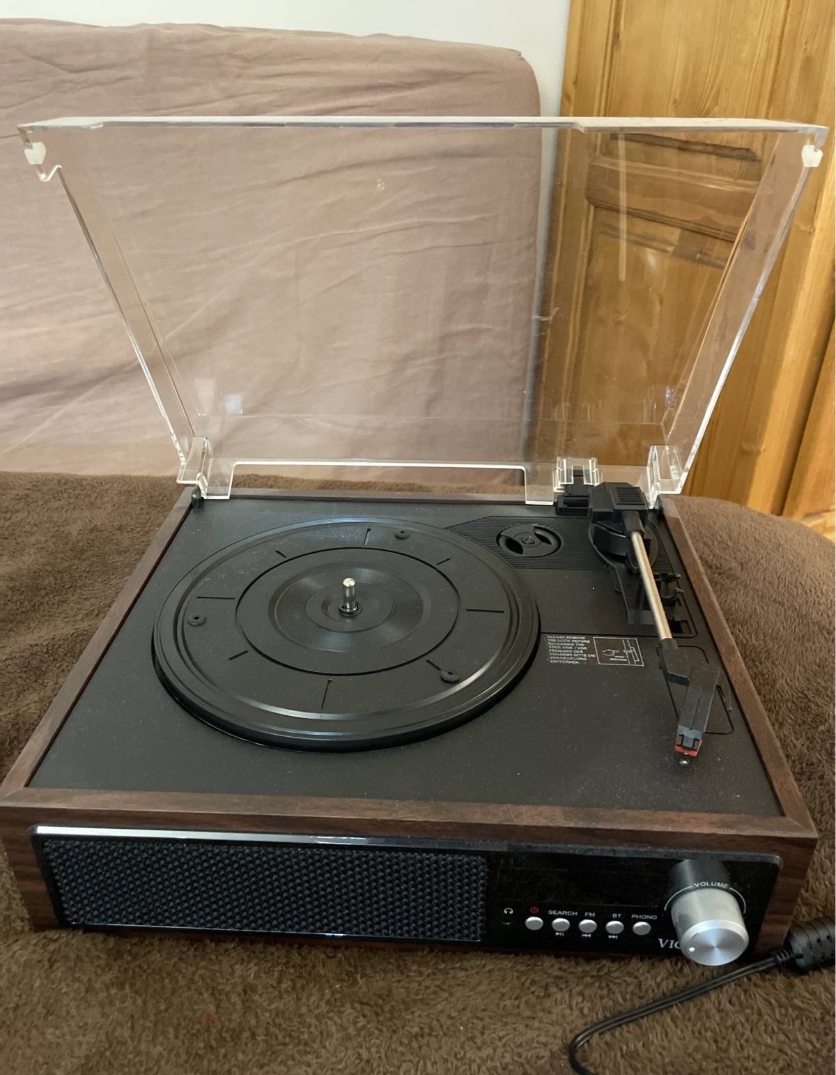 Tourne-Disque Vintage Roadstar TTL 8743DJ – Occasion – Fonctionnel