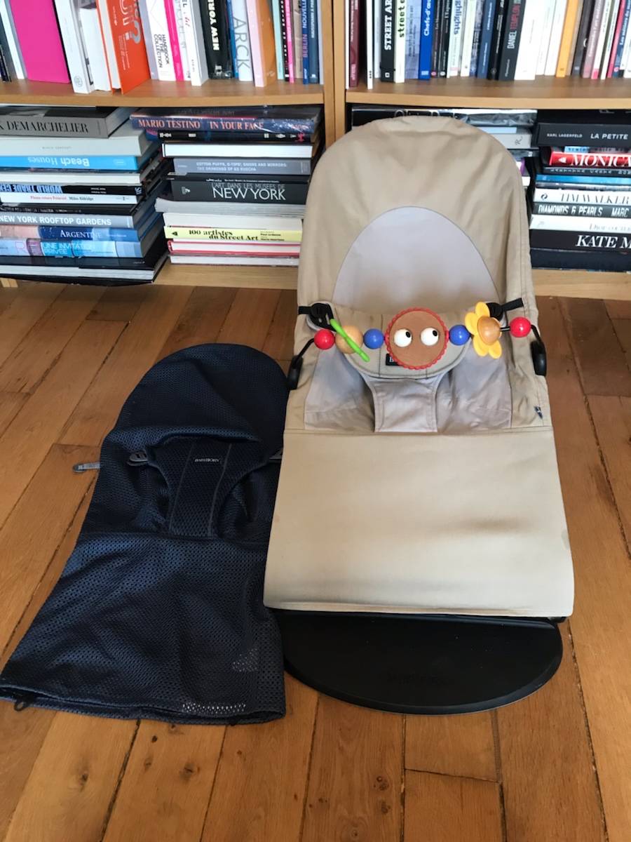 GalPat Baby - Housse Respirante Pour Transat BabyBjörn - Gris - Tissu Respirant, Hypoallergénique + Sac De Transport