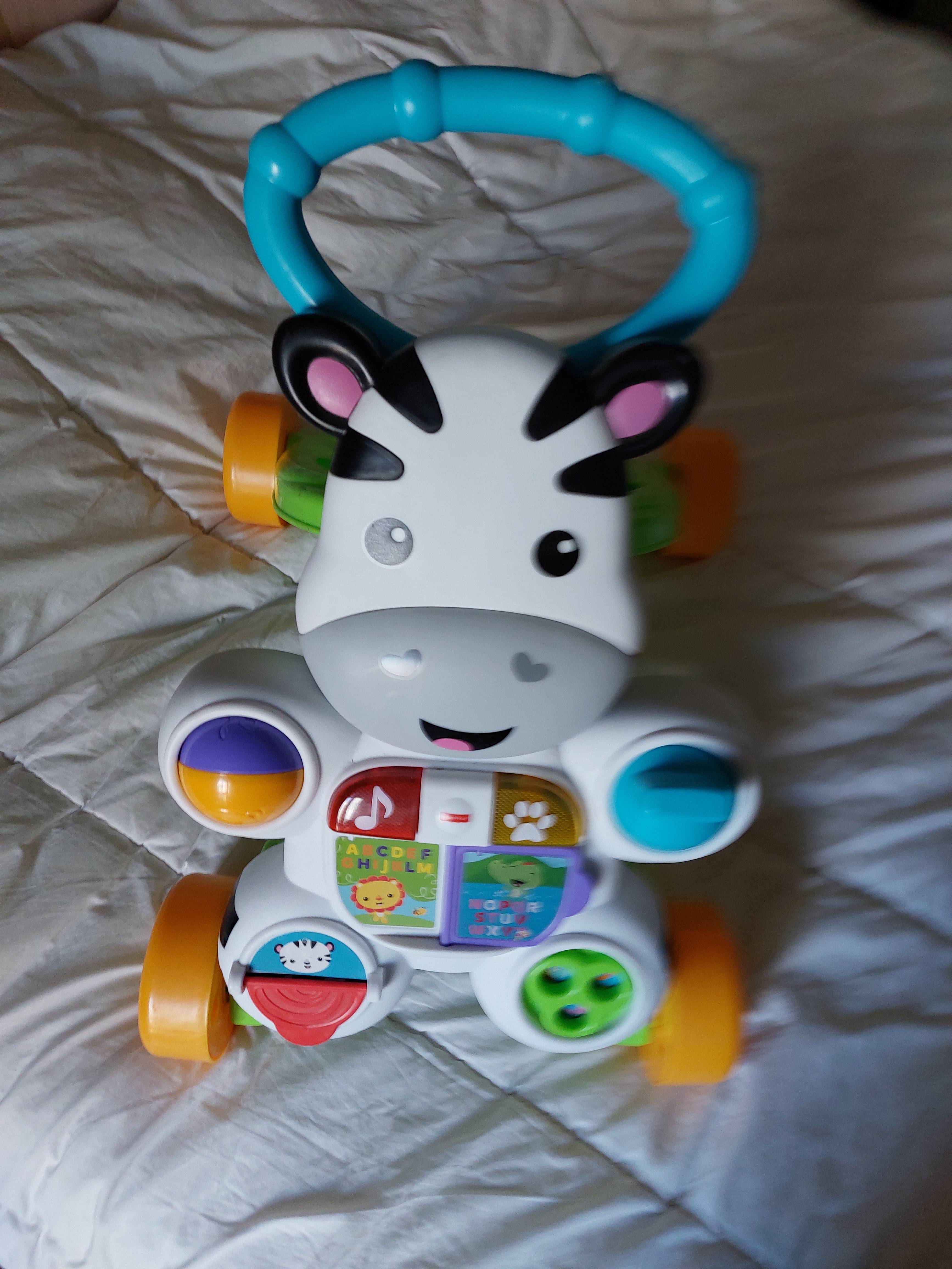 Trotteur Fisher Price Zèbre parlant pour premiers Pas