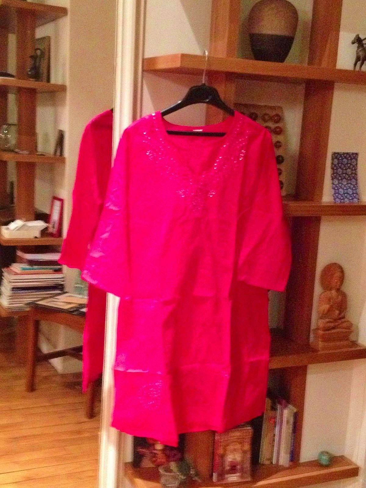 Tunique rose fushia en coton - taille 1