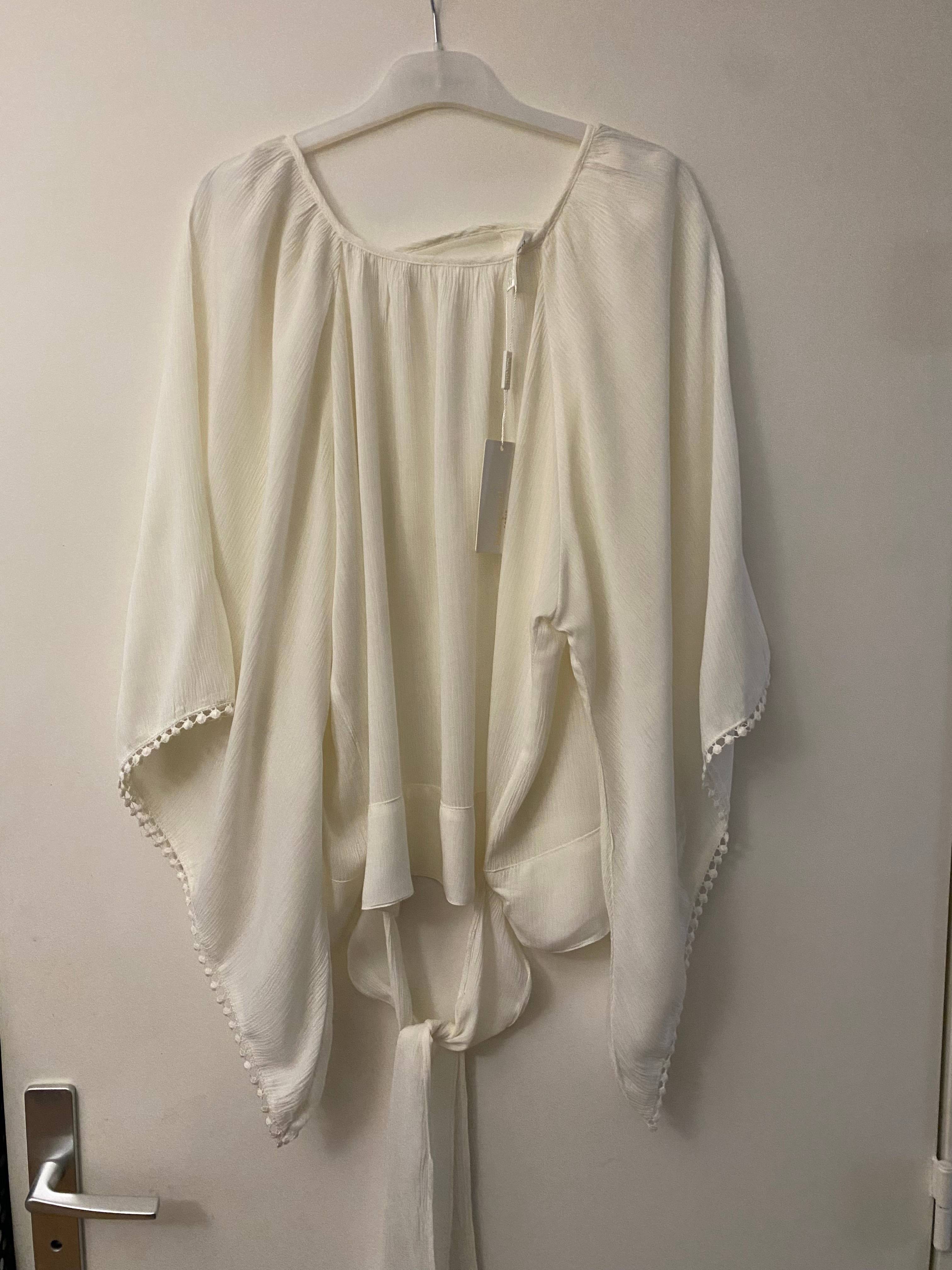 Tunique ivoire dos nu, Neuve taille unique