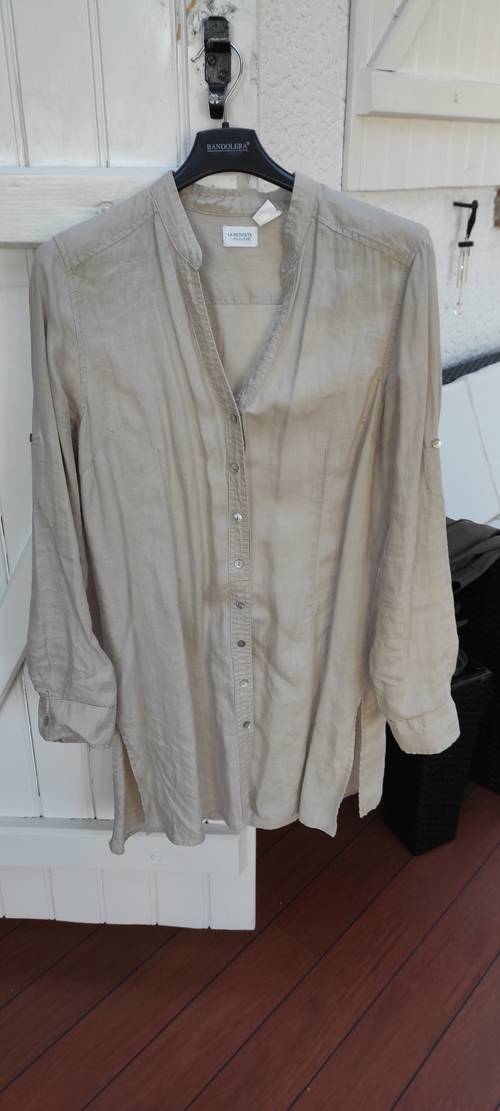 Tunique longue lin taille 40