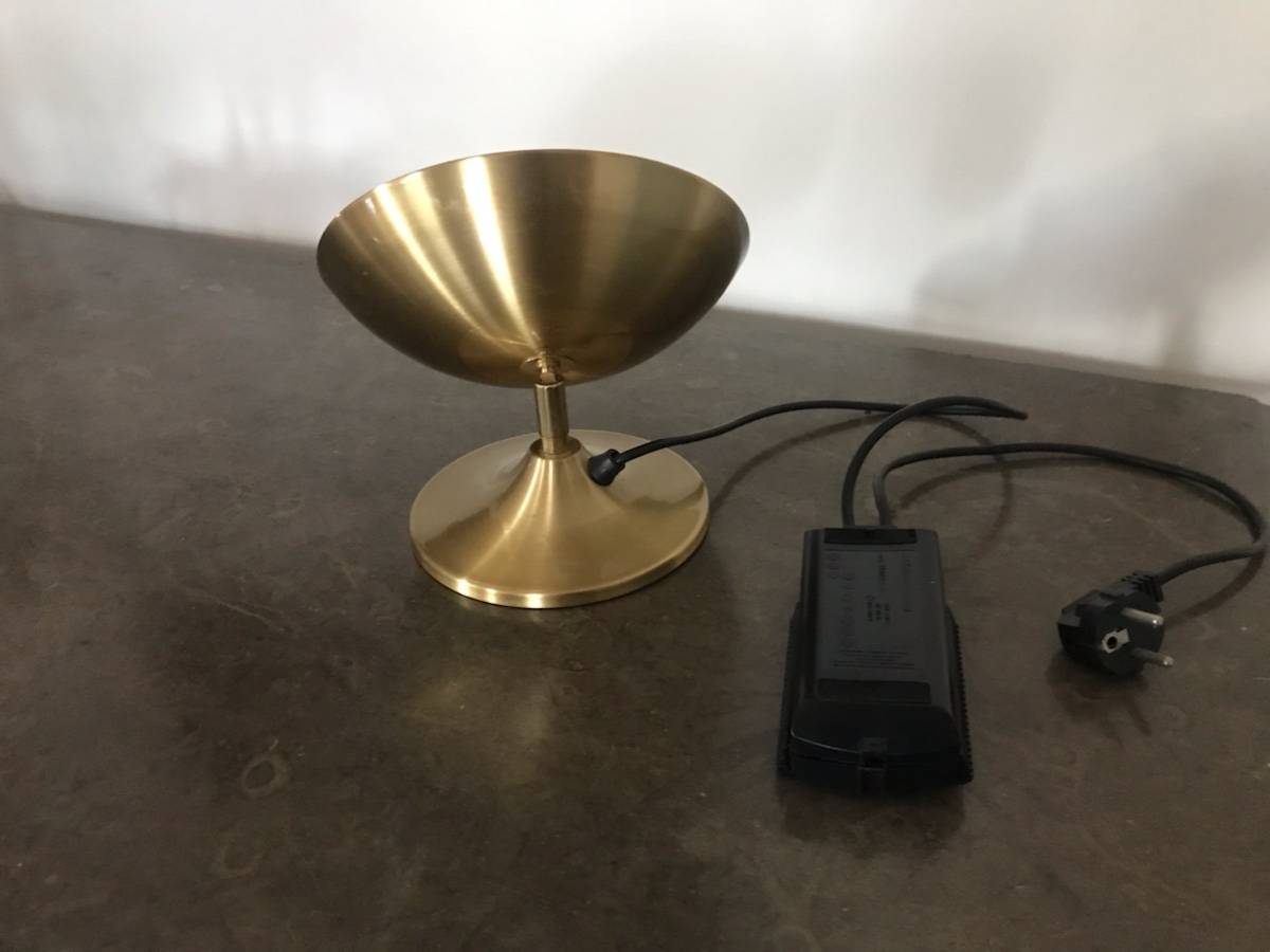 Vends paire de vasques halogène laiton