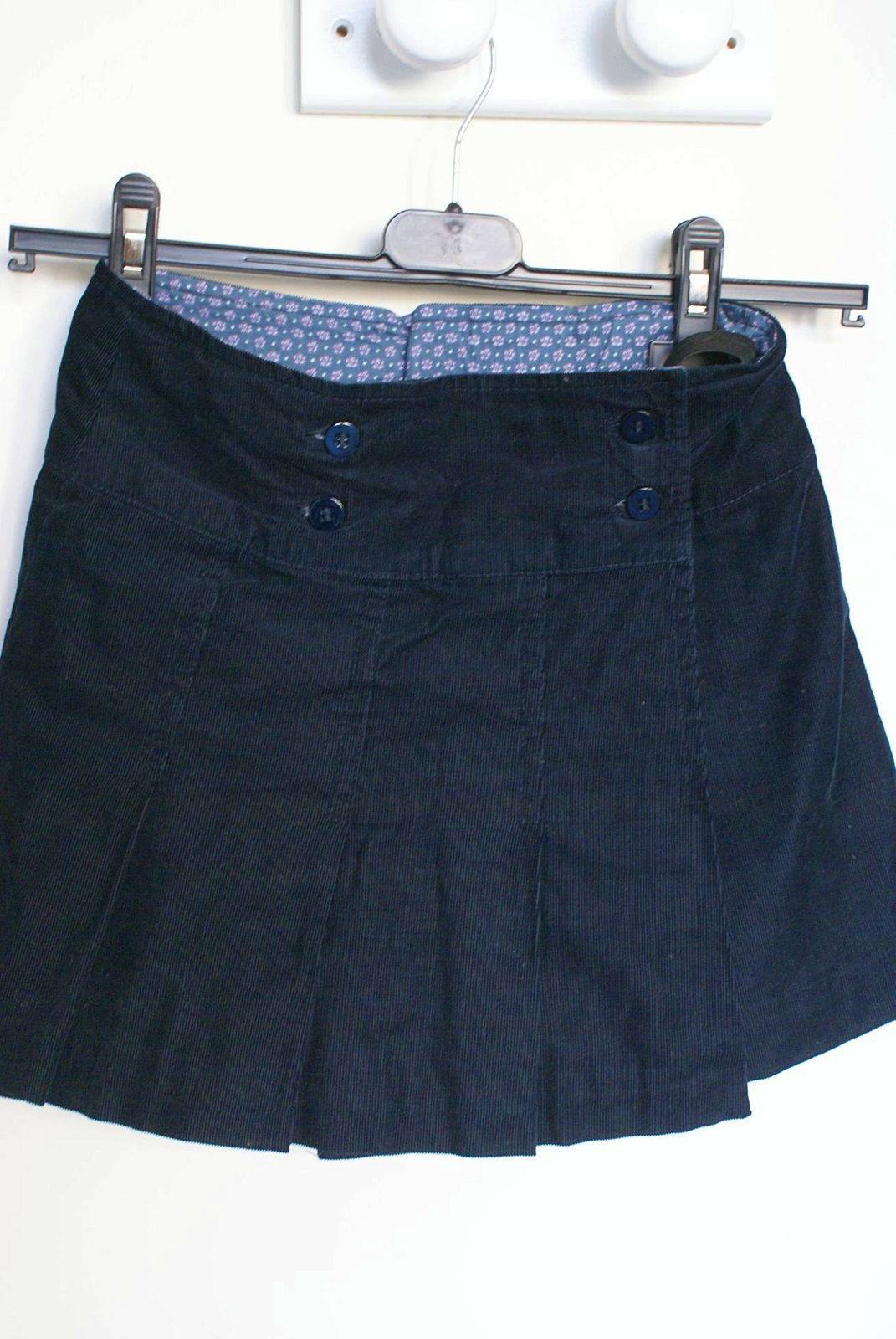 Jupe en velours bleu marine, Cyrillus Taille 7 ans