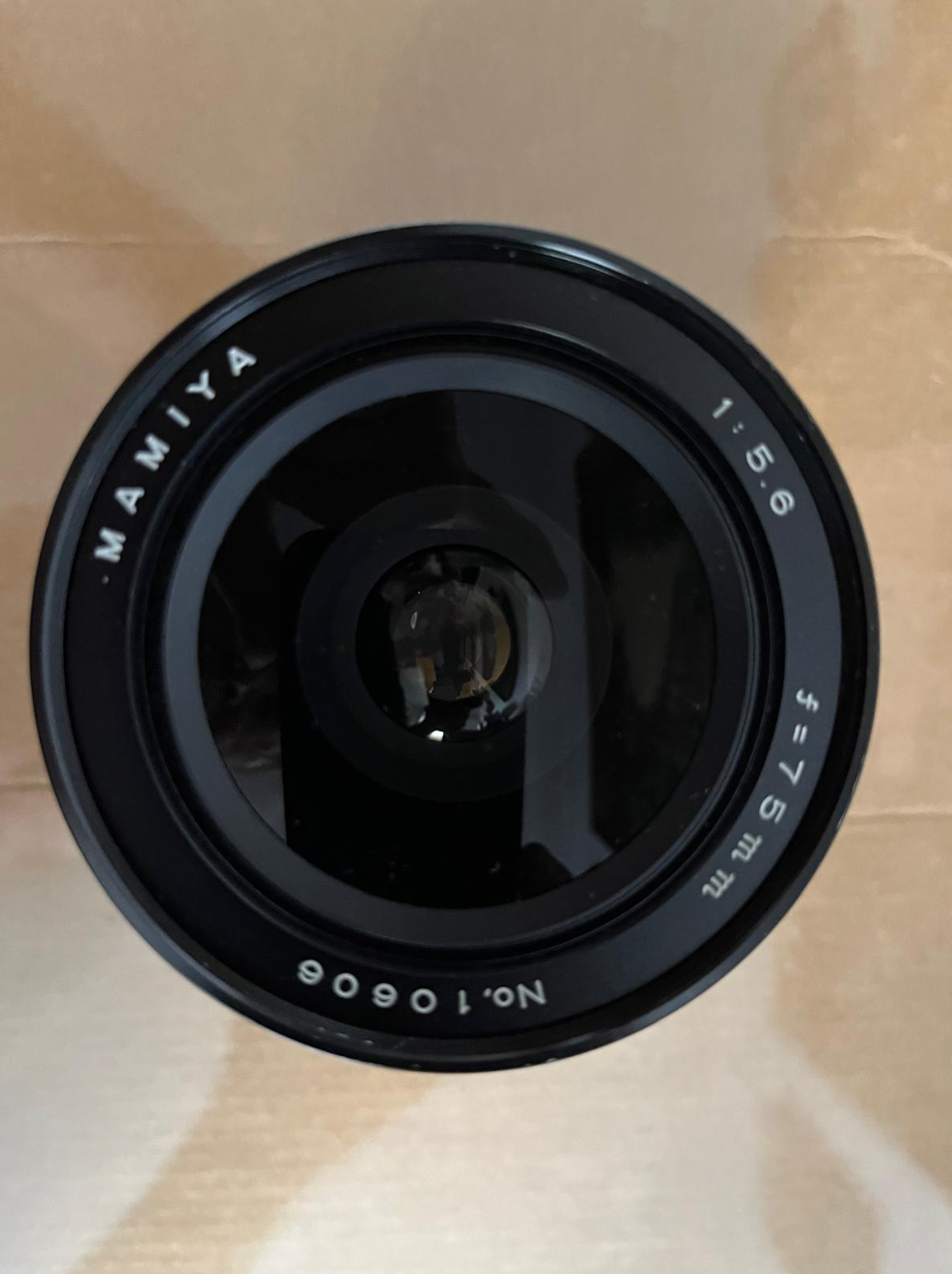 A vendre objectif pour chambre MAMYA PRESS 75mm f : 5,6