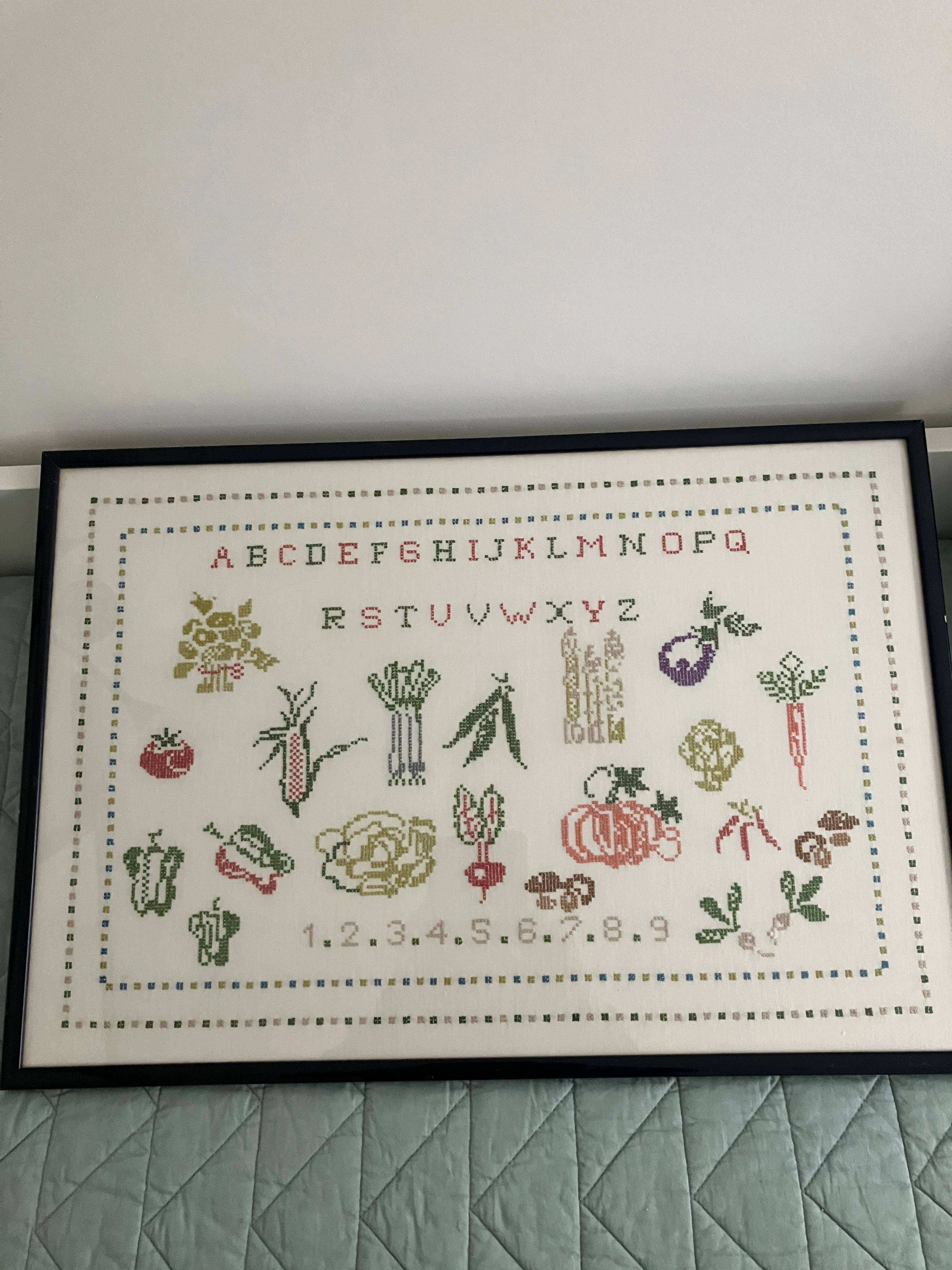 Vends Abécédaire au point de croix