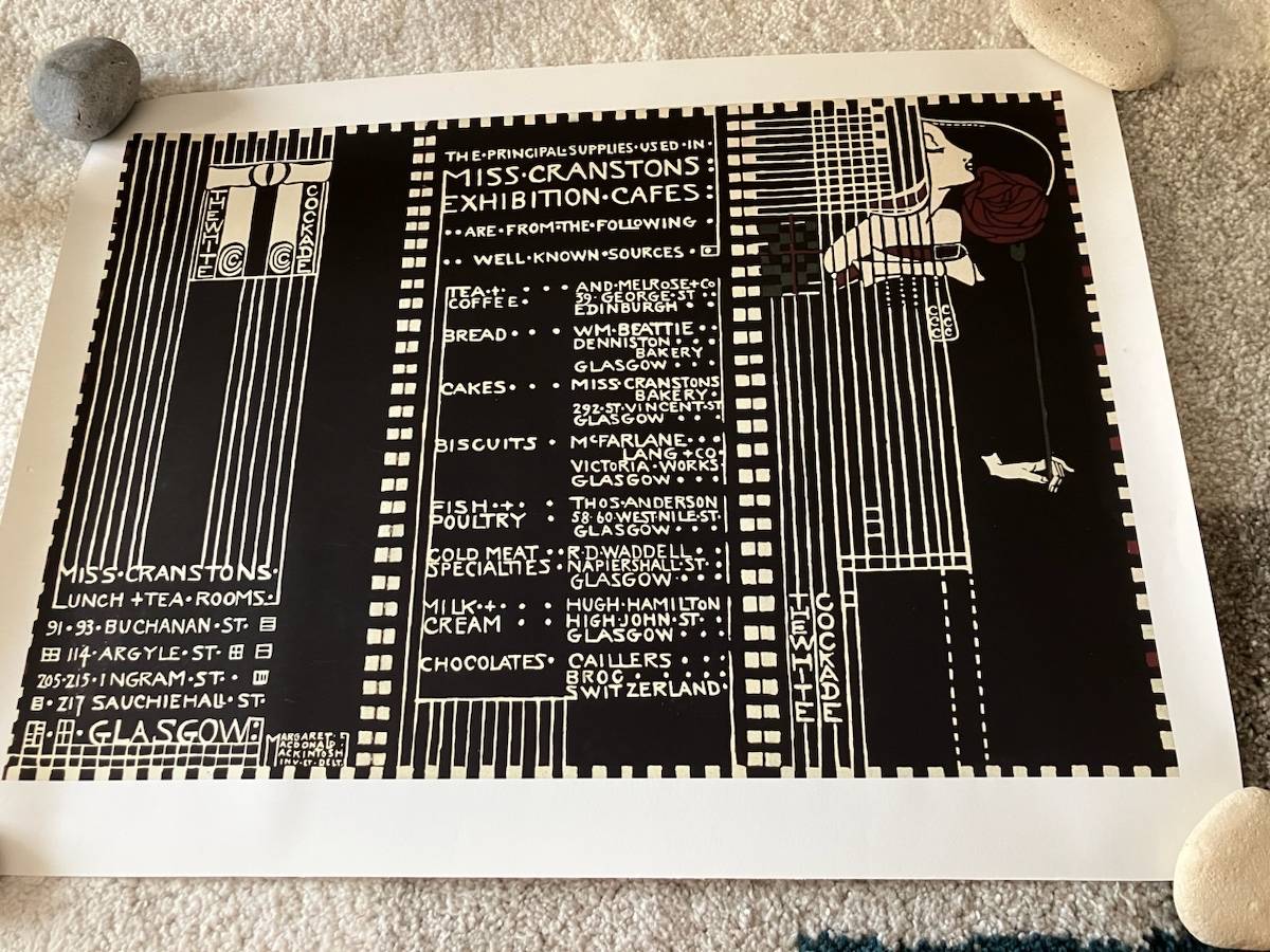 Vends affiche neuve Mackintosh
