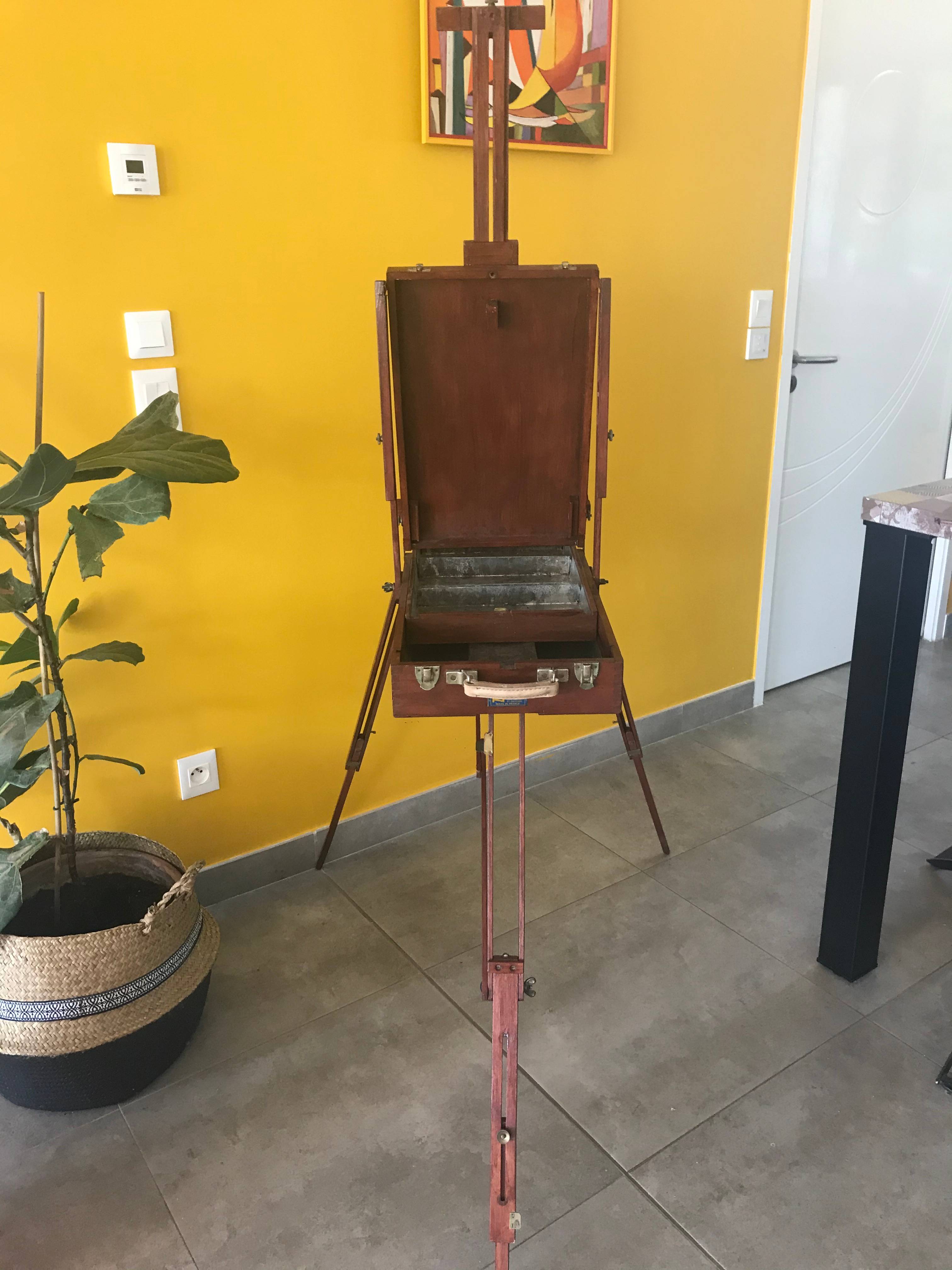 vends-ancien-chevalet-de-peintre-restaur-syst-me-valise-on-gens-de