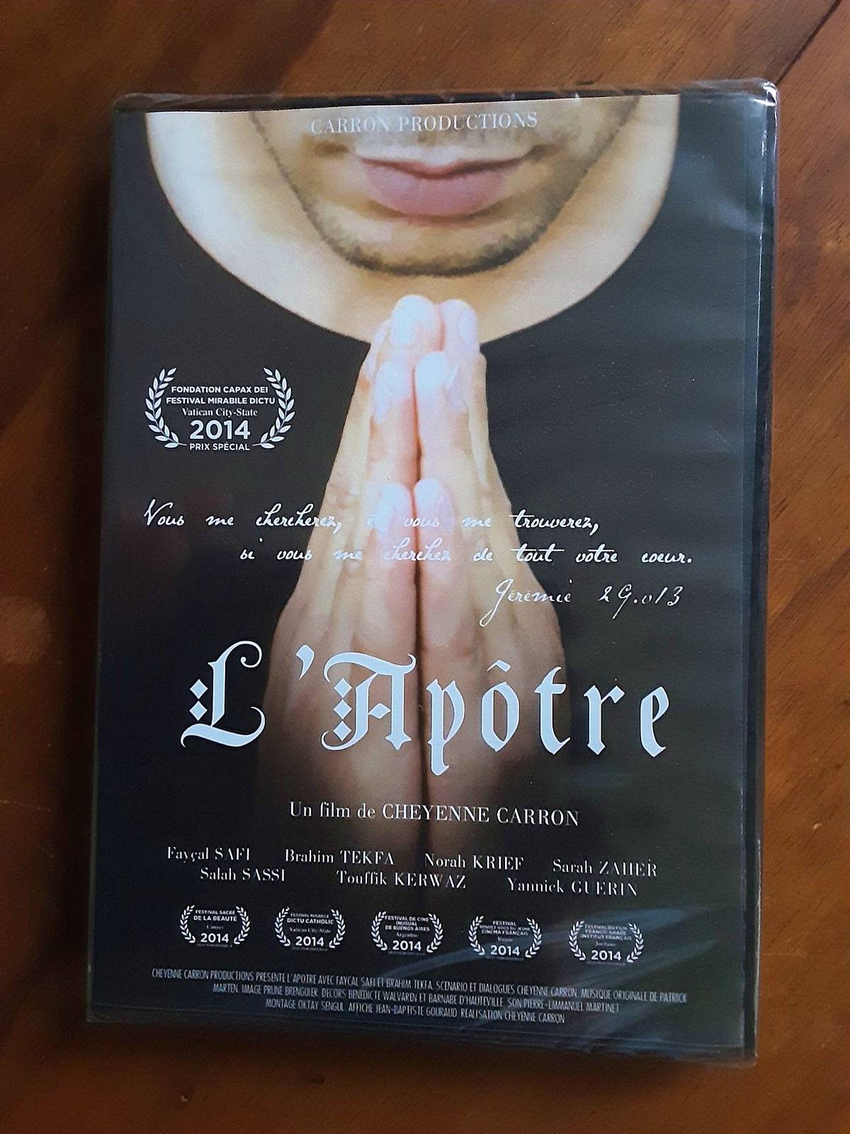 Vends DVD neuf "’Apôtre " de Cheyenne Carron