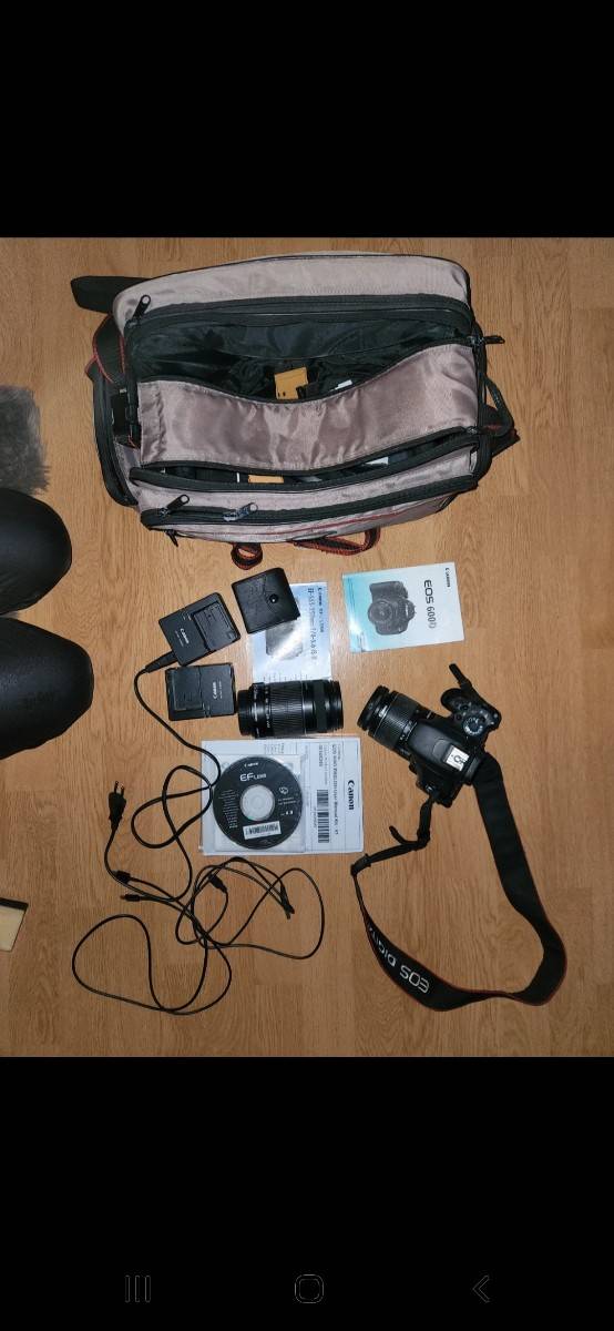 Vends appareil photo Canon 600 D + objectif