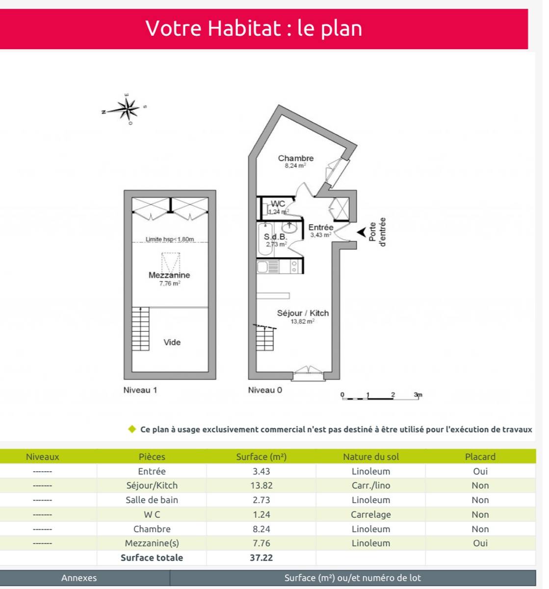 Une photo de l’annonce