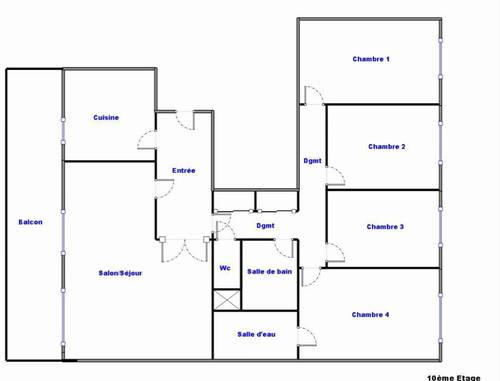 Vends appartement T6 Lyon 9ème vue imprenable - 4 chambres, 120m²