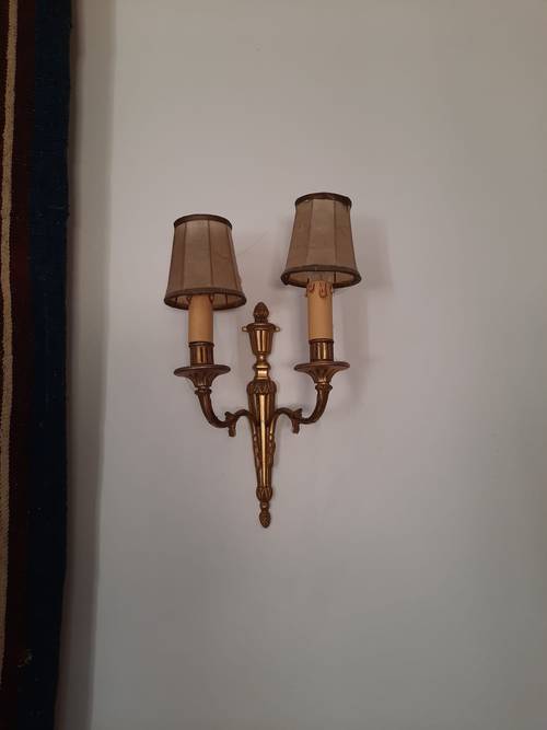 Vends 2 appliques murales style Louis XVI