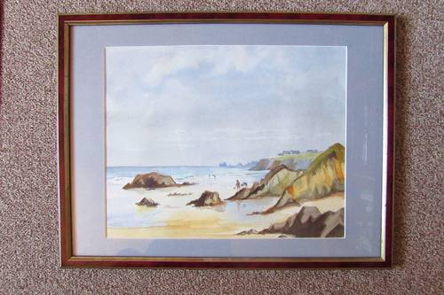 Vends Aquarelle : Côte Bretonne