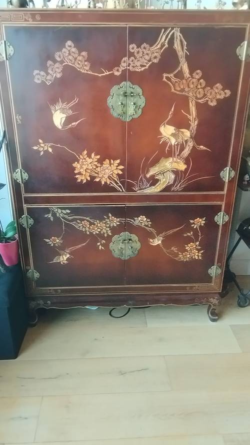 Vends armoire/meuble TV style asiatique
