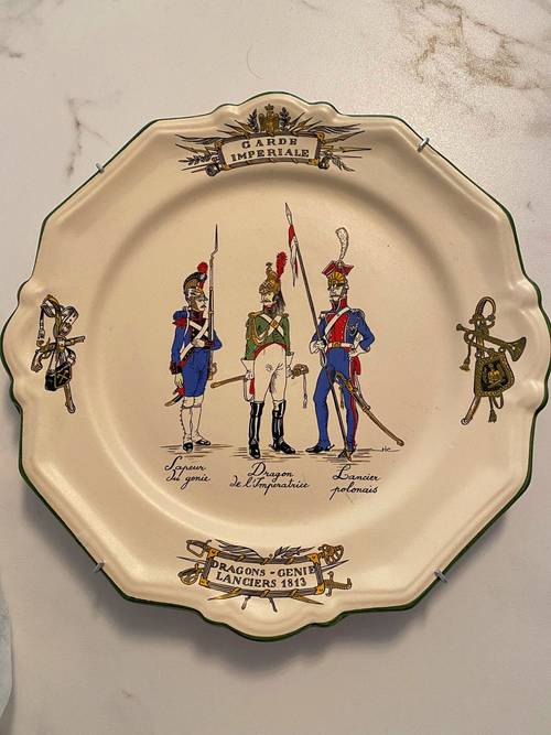 Vends assiette décorative garde impériale