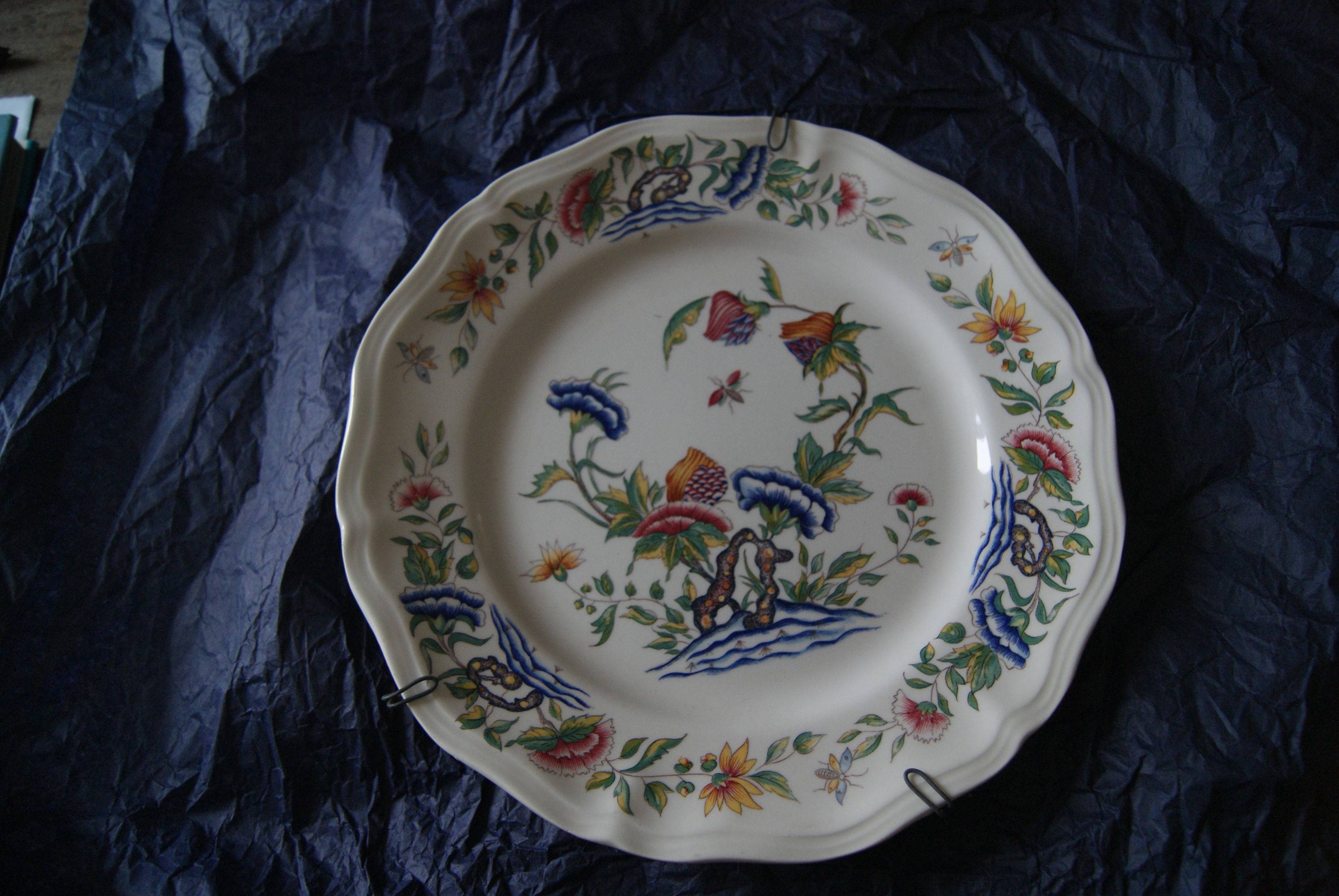 Vends assiette plate Sarreguemines-Rouen