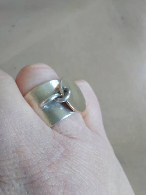 Vends bague Marc Deloche emblématique argent et or