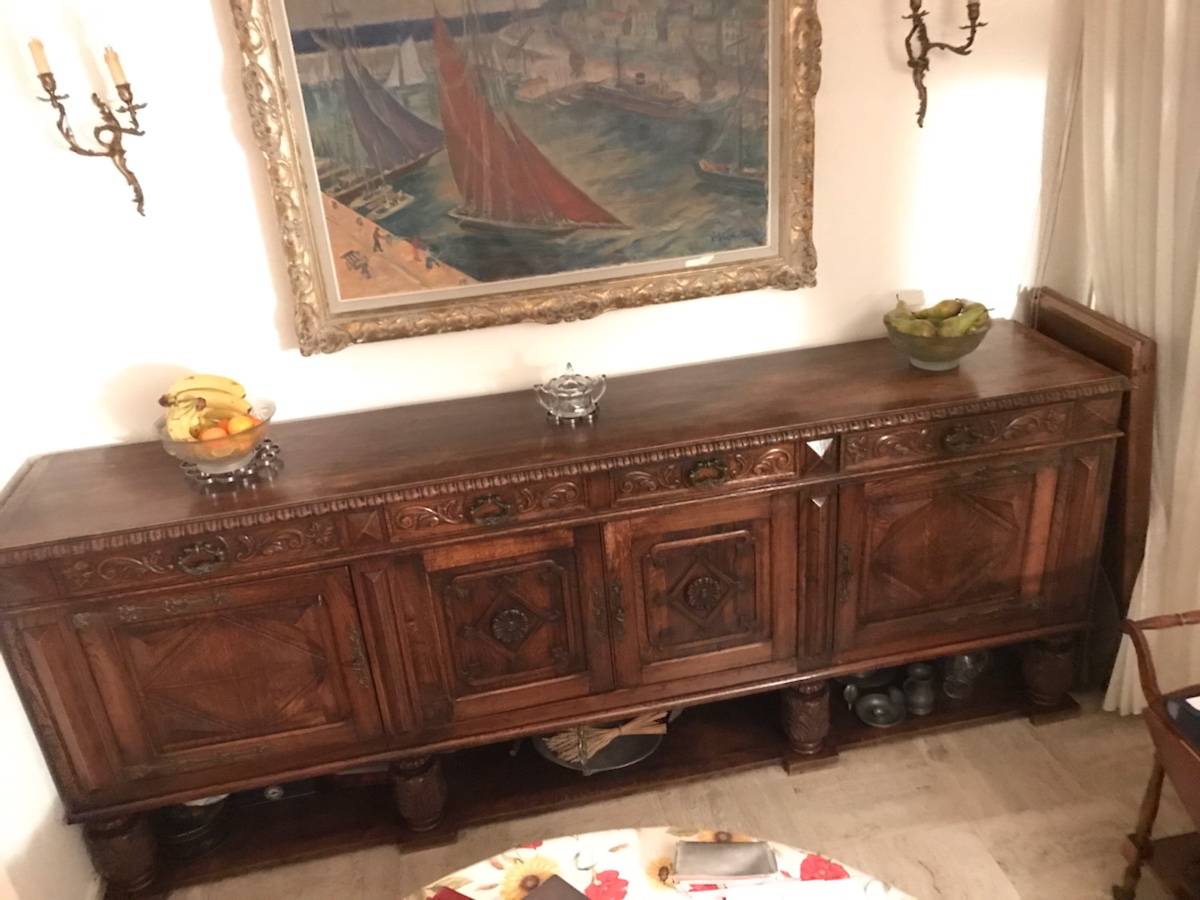 Vends bahut salle à manger en bois 4 portes - Cannes