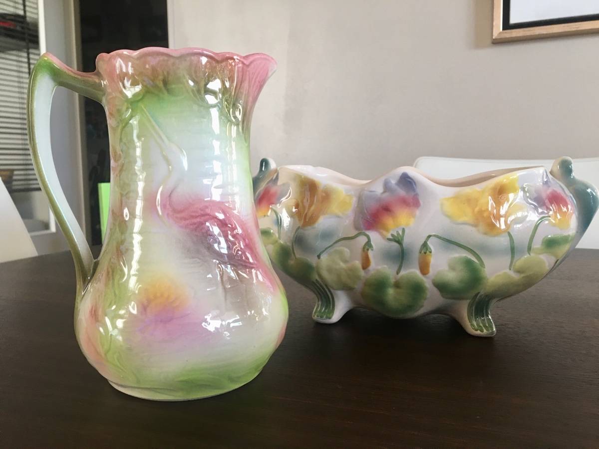 Vends 1 Barbotine et 1 pot à eau St Clément