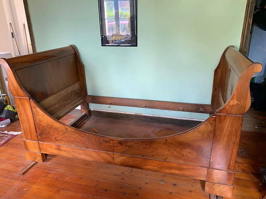 Vends lit bateau ancien style empire