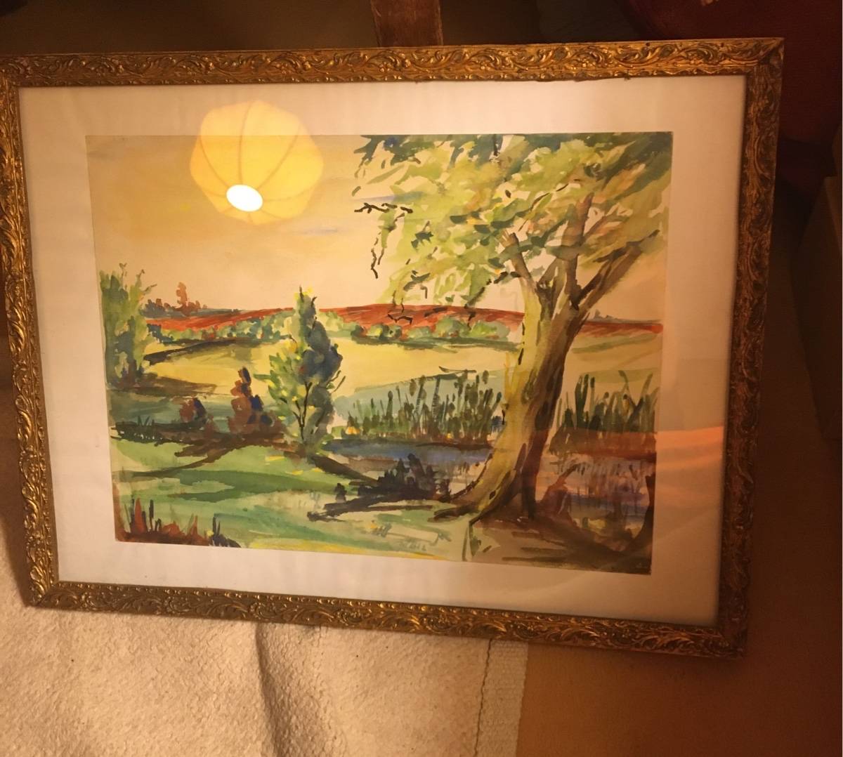 Vends Tableau belle aquarelle paysage