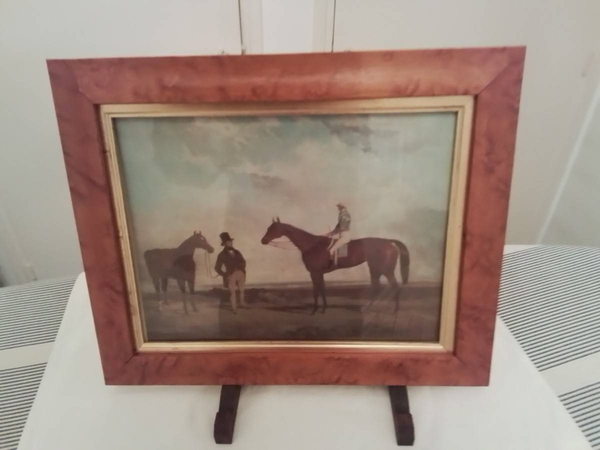 Vends belle gravure dénommée Crucifix peinte par Harry Hall