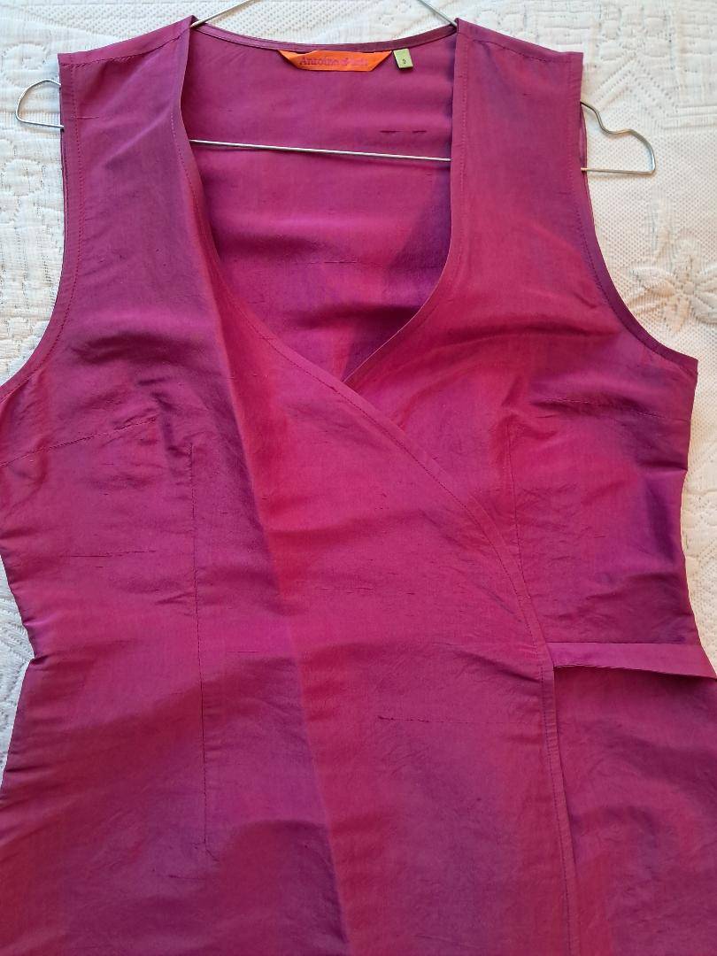 Vends belle robe portefeuille en soie sauvage Antoine et Lilli - Taille L