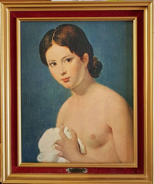 Vends belle reproduction sur toile de JL David