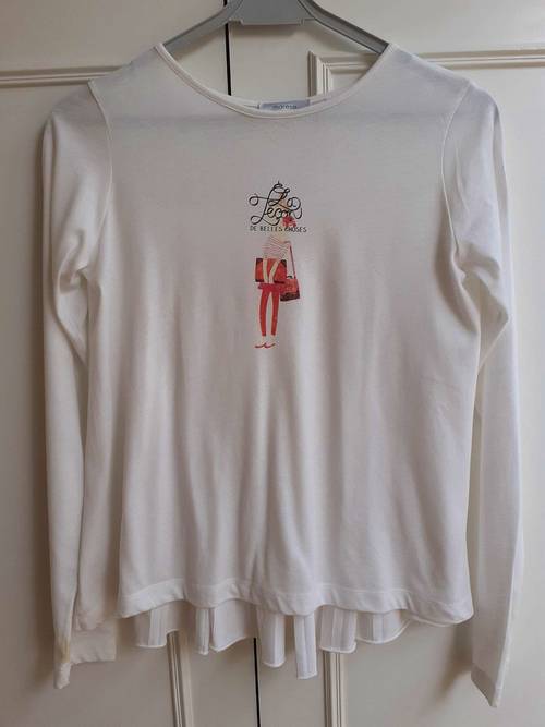 Vends un haut blanc à manches longues Marèse taille 14
