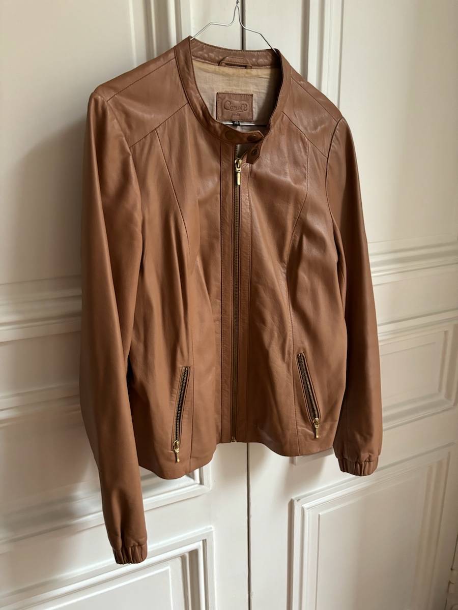 Vends blouson en cuir Caroll - Taille 40