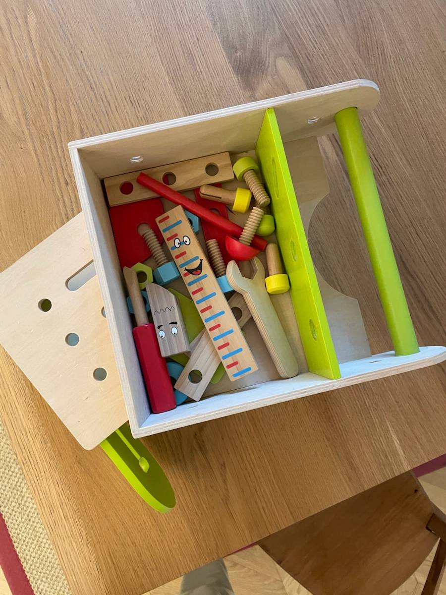 Vends boîte à outils en bois jeu enfant