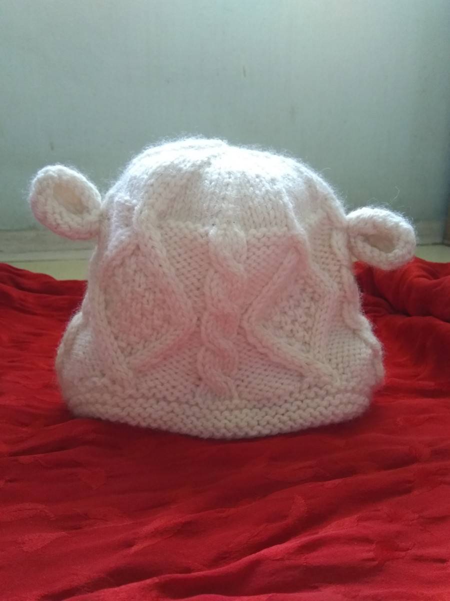 Vends bonnet pour bébé 100 % laine mérinos