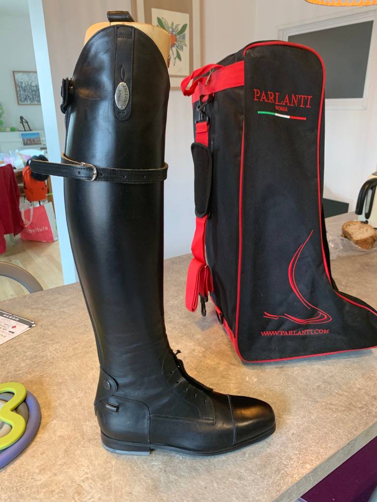 Bottes D'équitation Ariat 50005 Cuir Noir Taille 1 Slim - Occasion - Fabriqué En Chine