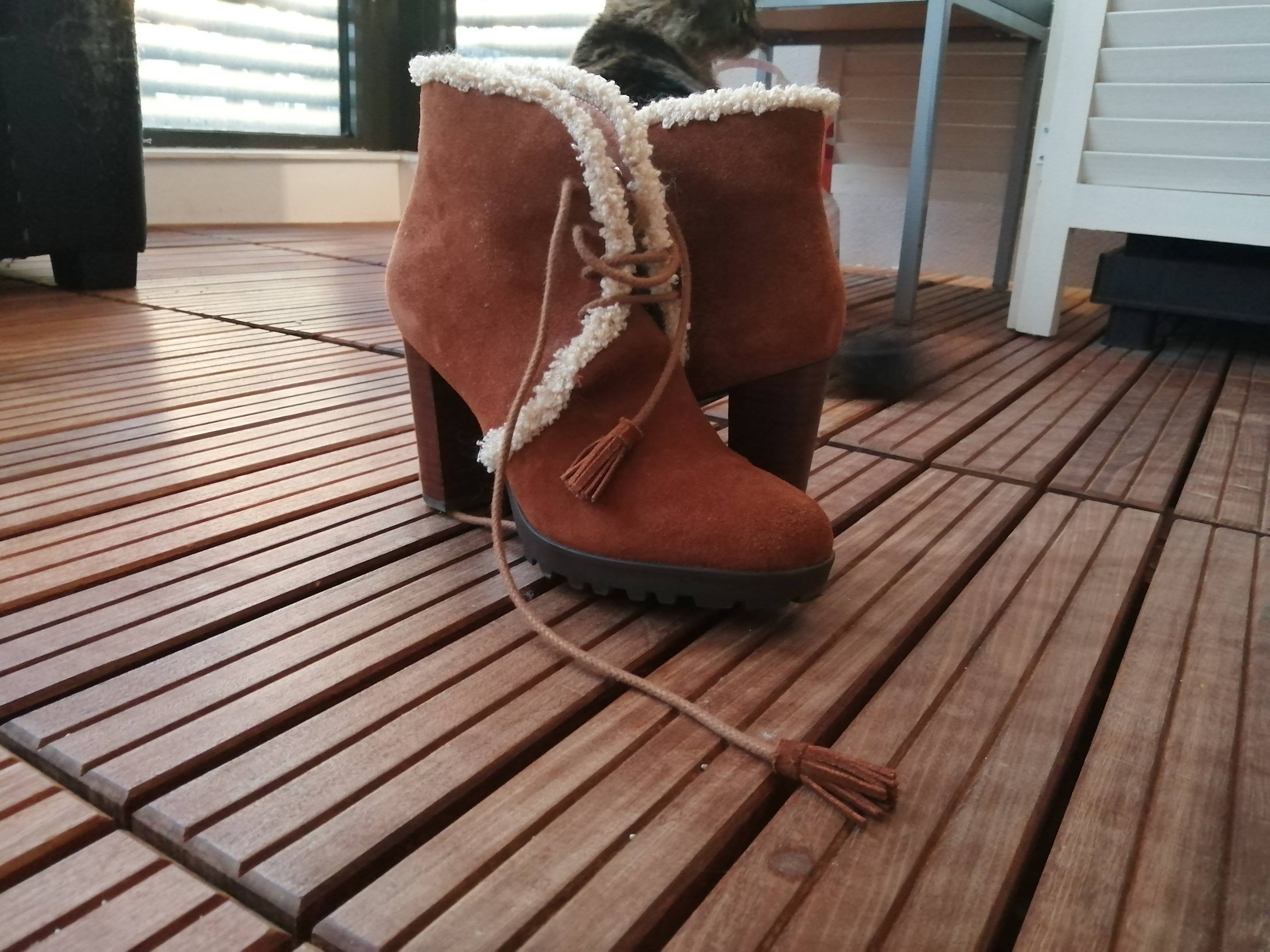 Bottes Camel - Taille 37 (Tourne Petit, Convient 36) - Portées Une Fois - Sans Emballage