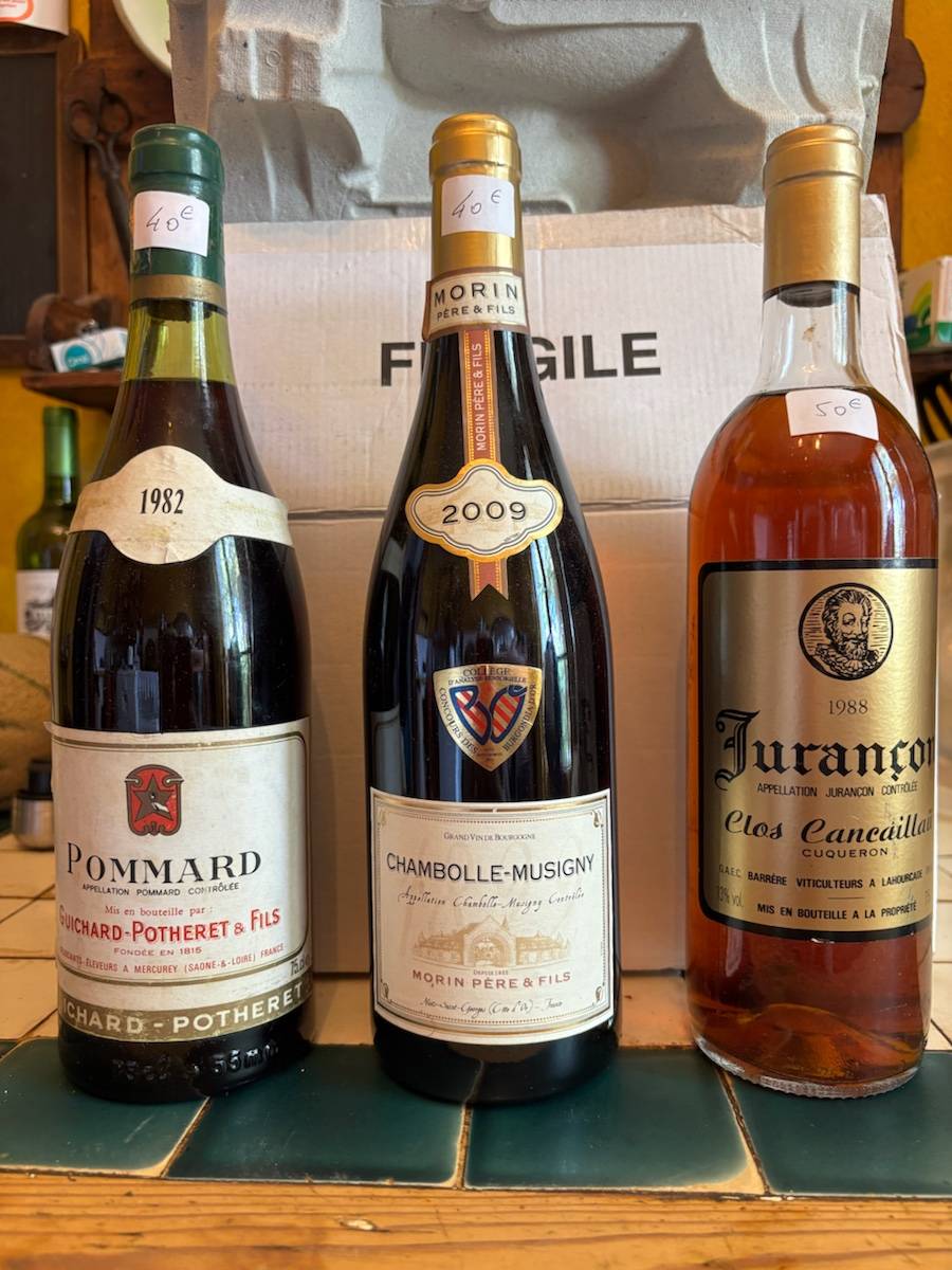 Vends bouteilles de vin ancien